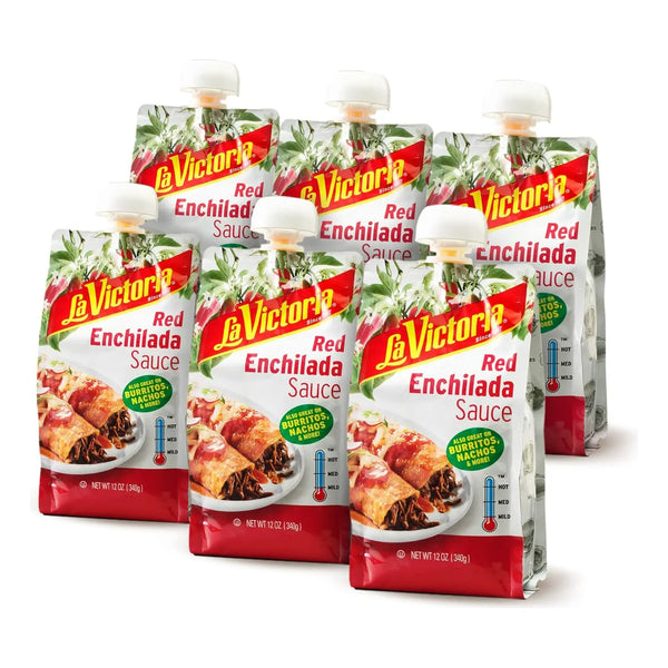 Salsa Enchilada Roja Victoria 12 Onzas 6 Unidades Sabores Auténticos Y Saludables