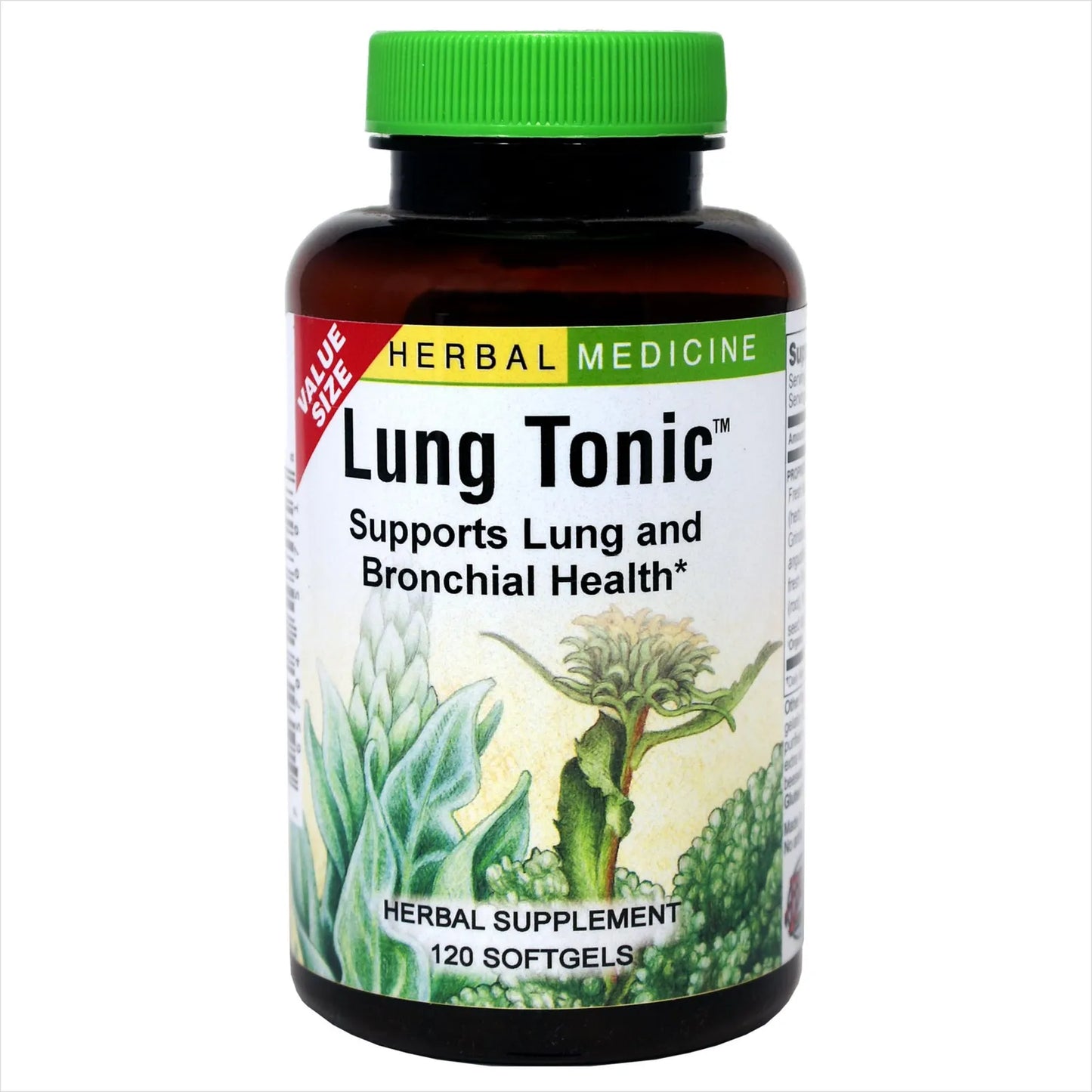 Tónico Pulmonar Con Gordolobo Marzo Y Grindelia 120 Cápsulas Suplemento Bronquial