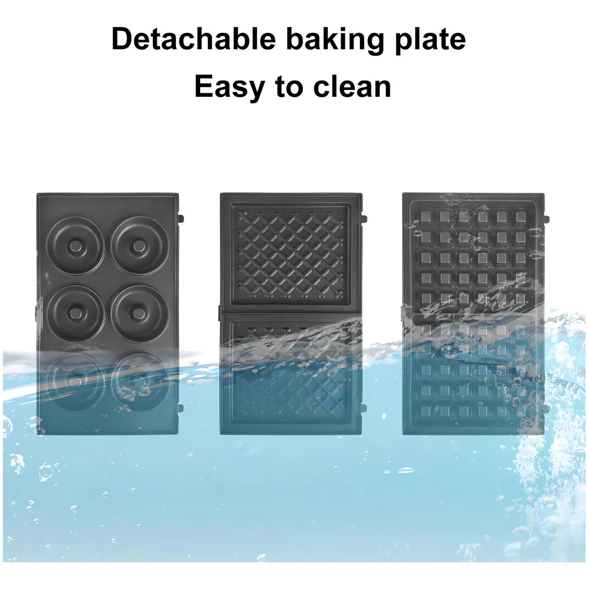Maquina Para Donas Waffles Sandwich 3 En 1 Planchas Intercambiables Health