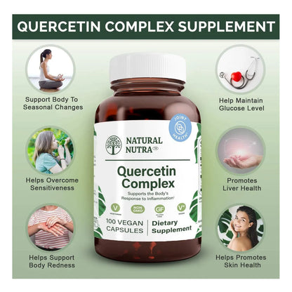 Complejo Quercetina Bromelina Vitamina C 100 Capsulas Suplemento Natural