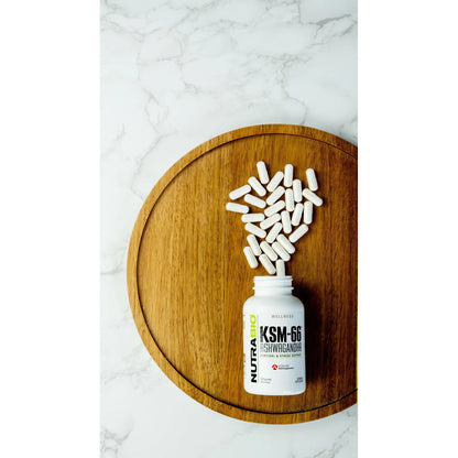 Ashwagandha KSM 66 600 Mg 90 Capsulas Suplemento Herbario Para Bienestar