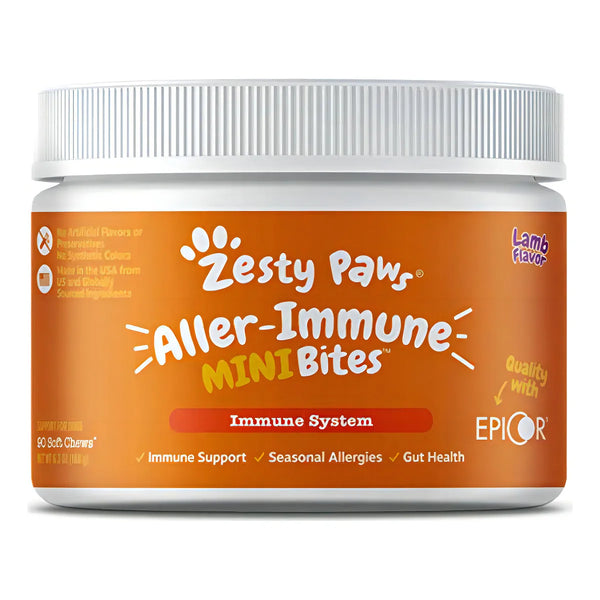 Zesty Paws Alergia E Inmune Suplemento Para Mascotas 90 Capsulas