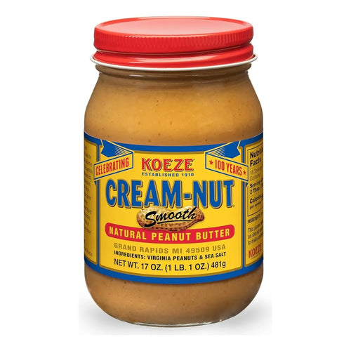 Crema Natural De Nuez Suave Sabor Mantequilla De Maní 500 Gr Importado