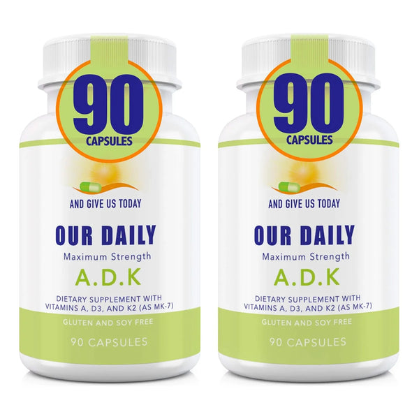 Vitaminas A D3 K2 Alta Potencia Huesos Sistema Inmunológico Cápsulas