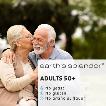 Earths Splendor Vitaminas Diarias Adultos 50+ Bienestar General 120 Tabletas