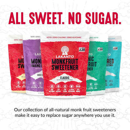 Edulcorante De Fruta Del Monje Lakanto 1 Lb Endulza Sin Azucar Keto Y Natural