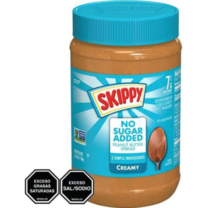 Skippy Mantequilla De Maní Crema 7G Proteína Sabor Auténtico Sin Gluten