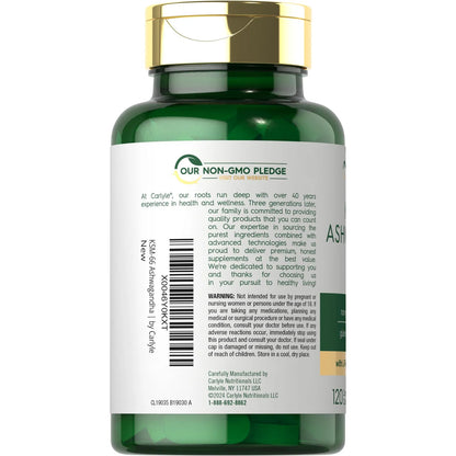 Ashwagandha KSM66 600mg Con LTeanina 120 Comprimidos Vegano Sin Gluten