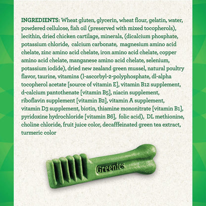 Golosinas Dentales Naturales GREENIES Aging Care Para Perros 27 Onzas