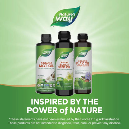 Aceite De Semilla Negra Orgánico Prensado En Frío 8oz Nature's Way Potencia Antioxidante