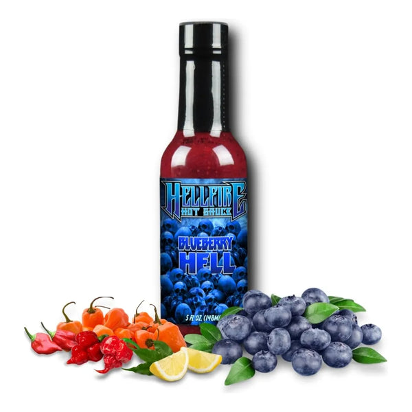 Salsa Picante Gourmet De Arándano Con Pimientos Carolina Reaper 5 Onzas