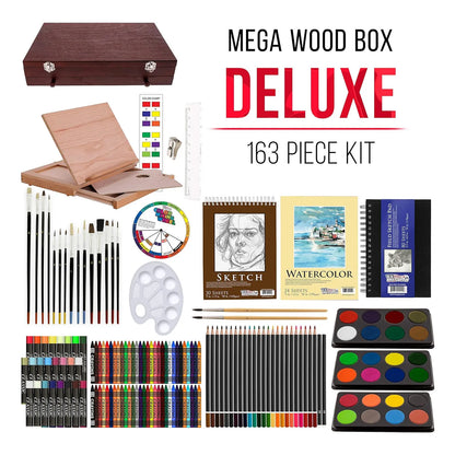 Kit De Arte Profesional 82 Piezas + 20 US Art Supply Estuche Madera