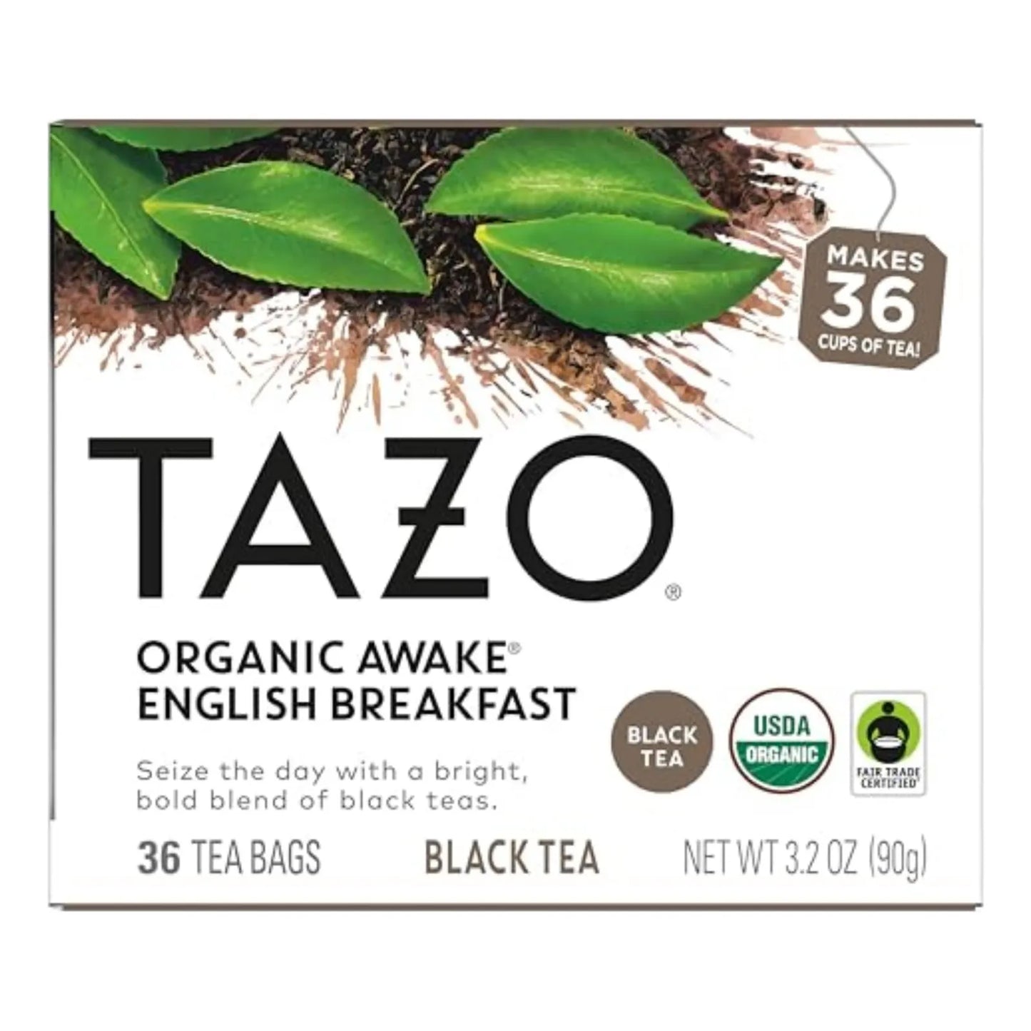 Té Negro Orgánico Desayuno Inglés Con Cafeína 144 Bolsas Importado
