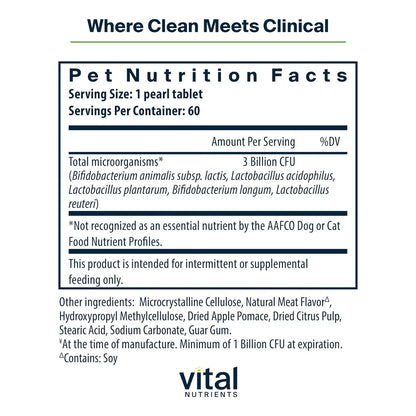 Probióticos Para Perros Y Gatos Tabletas Masticables Pequeñas Hyperbiotics Pro Pets