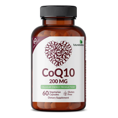 CoQ10 200 Mg Cápsulas Vegetarianas Energía Celular Premium