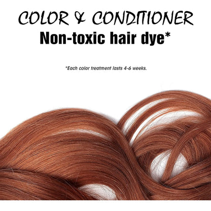 Acondicionador Light Mountain Cabello Rojo 113g 3 Paquetes Tinte Natural Vegano