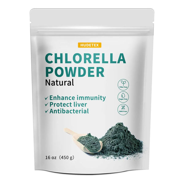 Chlorella Powder Natural 16 Oz Polvo De Clorofila Apoya Sistema Inmunologico Y Funcion Hepatica