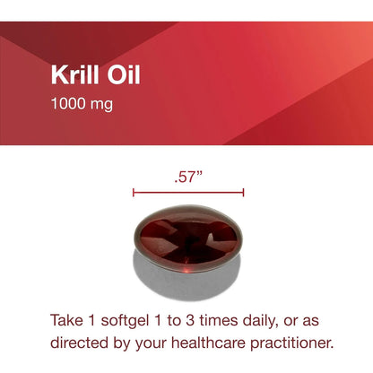 Aceite De Krill 1000 Mg DHA EPA Astaxantina Protocol For Life Balance Corazón Cerebro Articulaciones