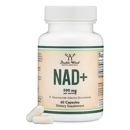 Suplemento Nad Double Wood 500mg Booster Vegetariano Para Longevidad Y Energía - Imagen 1