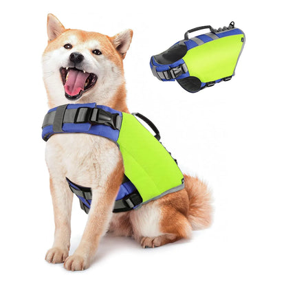 Chaleco Salvavidas Para Perros Con Flotabilidad Y Asa De Rescate Tela Oxford Resistente