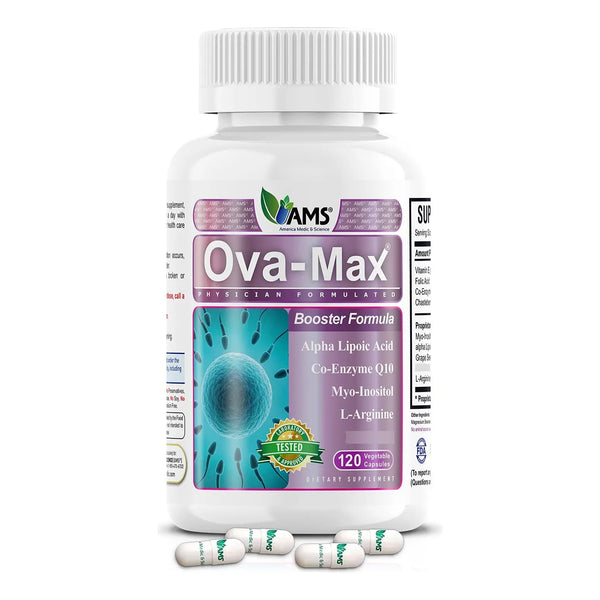Vitaminas Prenatales Ova Max 120 Capsulas Mejora Fertilidad Y Ovulacion