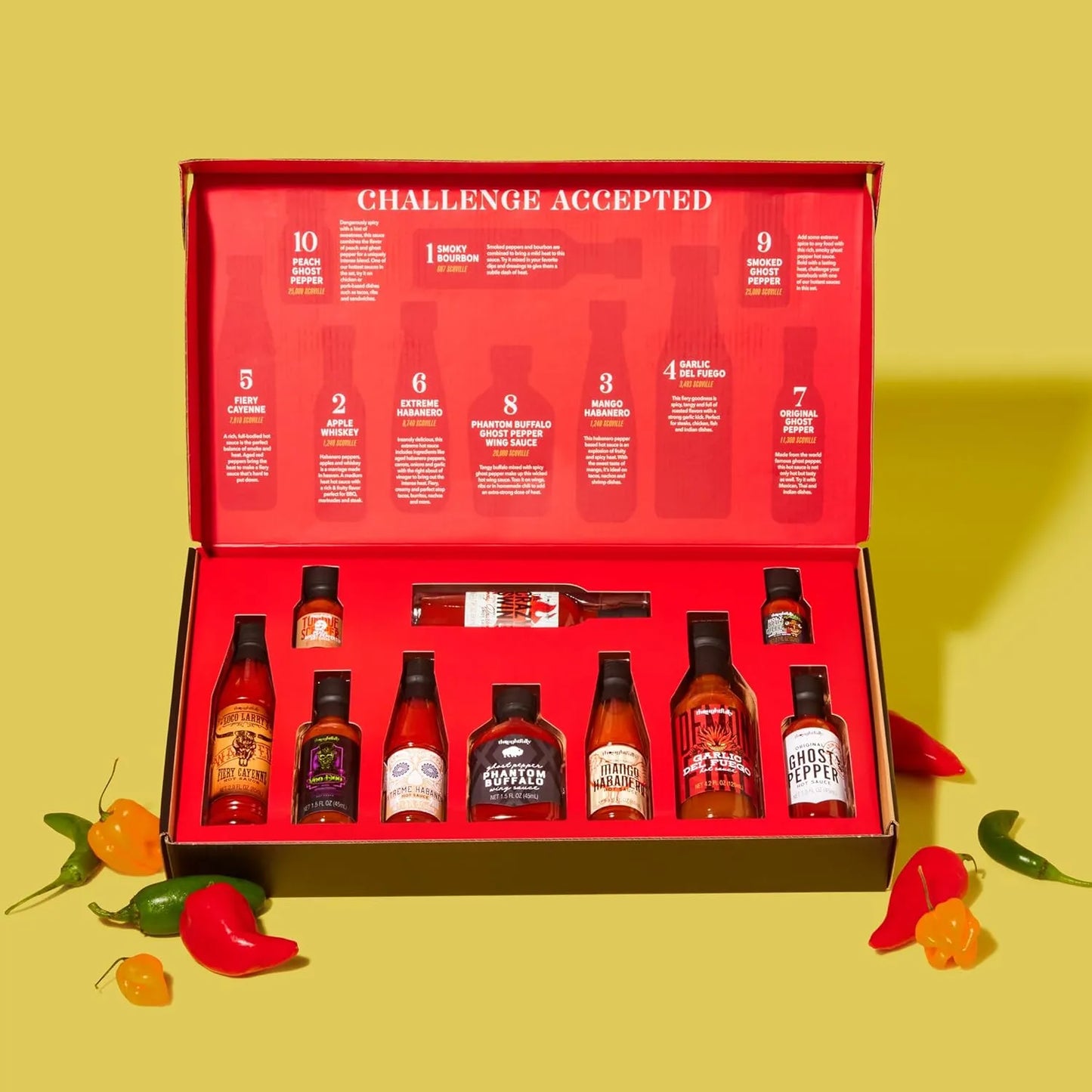 Juego De Regalo Salsa Picante Thoughtfully Regalos 10 Sabores Gourmet