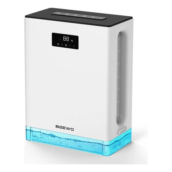 Deshumidificador BIZEWO 101 Onzas 980 Pies Cuadrados Modo Silencioso Y Luces Nocturnas