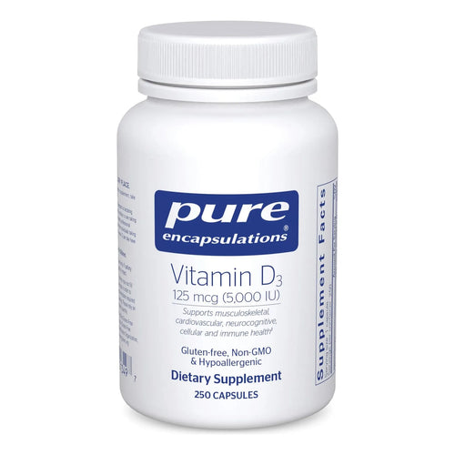 Capsulas Puras Vitamina D3 5000 IU 125 Mcg 90 Unidades Fortalece Huesos E Inmunidad