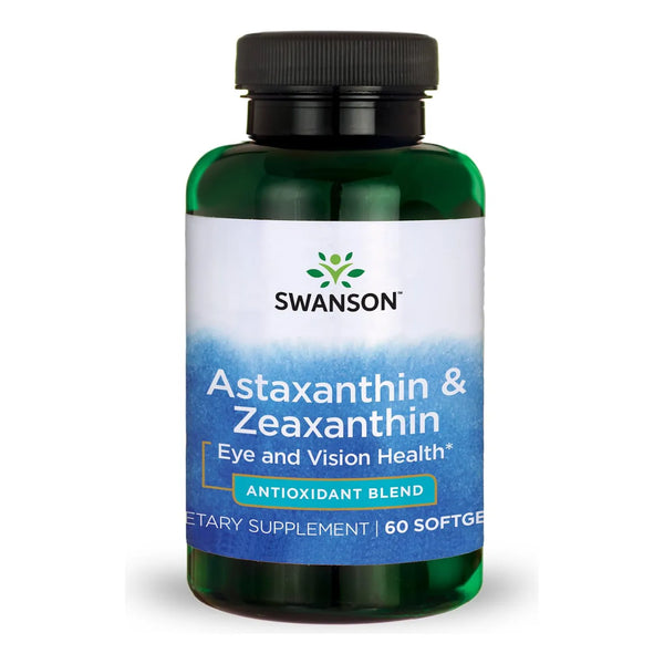 Astaxantina 4 Mg Y Zeaxantina 4 Mg Para Visión Salud Cerebral Y Piel 60 Cápsulas