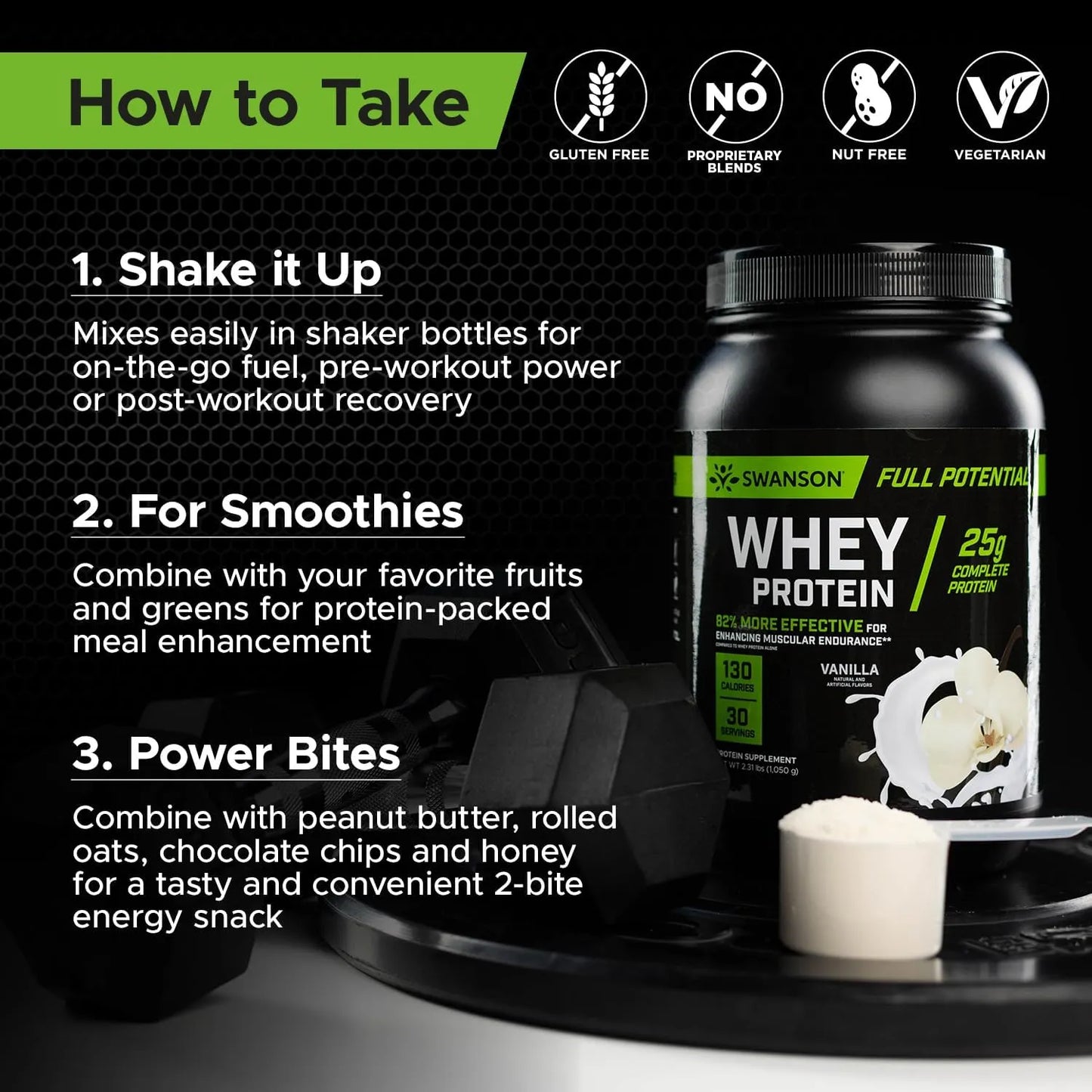 Proteina En Polvo Sabor Chocolate Swanson Para Musculacion Con Velositol
