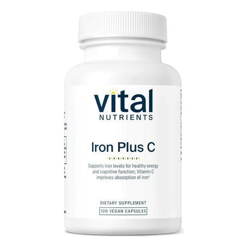 Suplemento De Hierro 20 Mg Con Vitamina C 100 Capsulas Energia Y Vitalidad