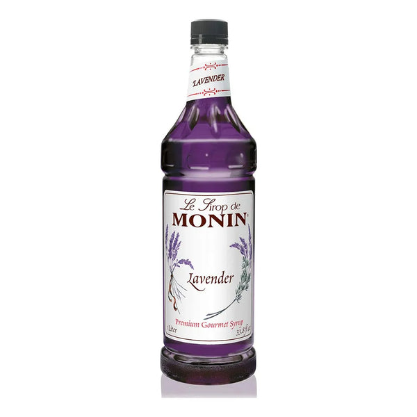 Jarabe De Lavanda Monin 1000 Ml Sabor Natural Sin Gluten Ideal Para Cocteles Y Bebidas