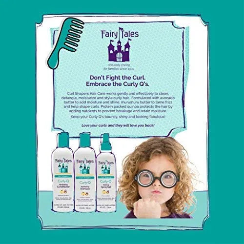 Fairy Tales Curly Q Champu Hidratante Diario Y Acondicionador Cabello Fresco Y Manejable