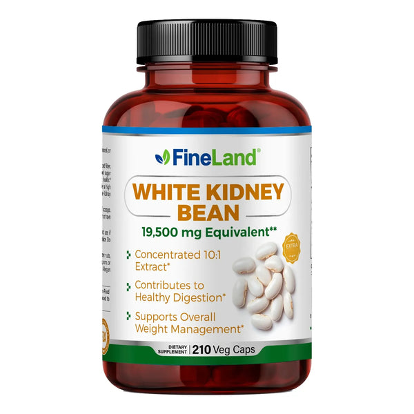 Extracto De Frijol Blanco 10X 19500 Mg Máxima Fuerza 210 Cápsulas Vegano