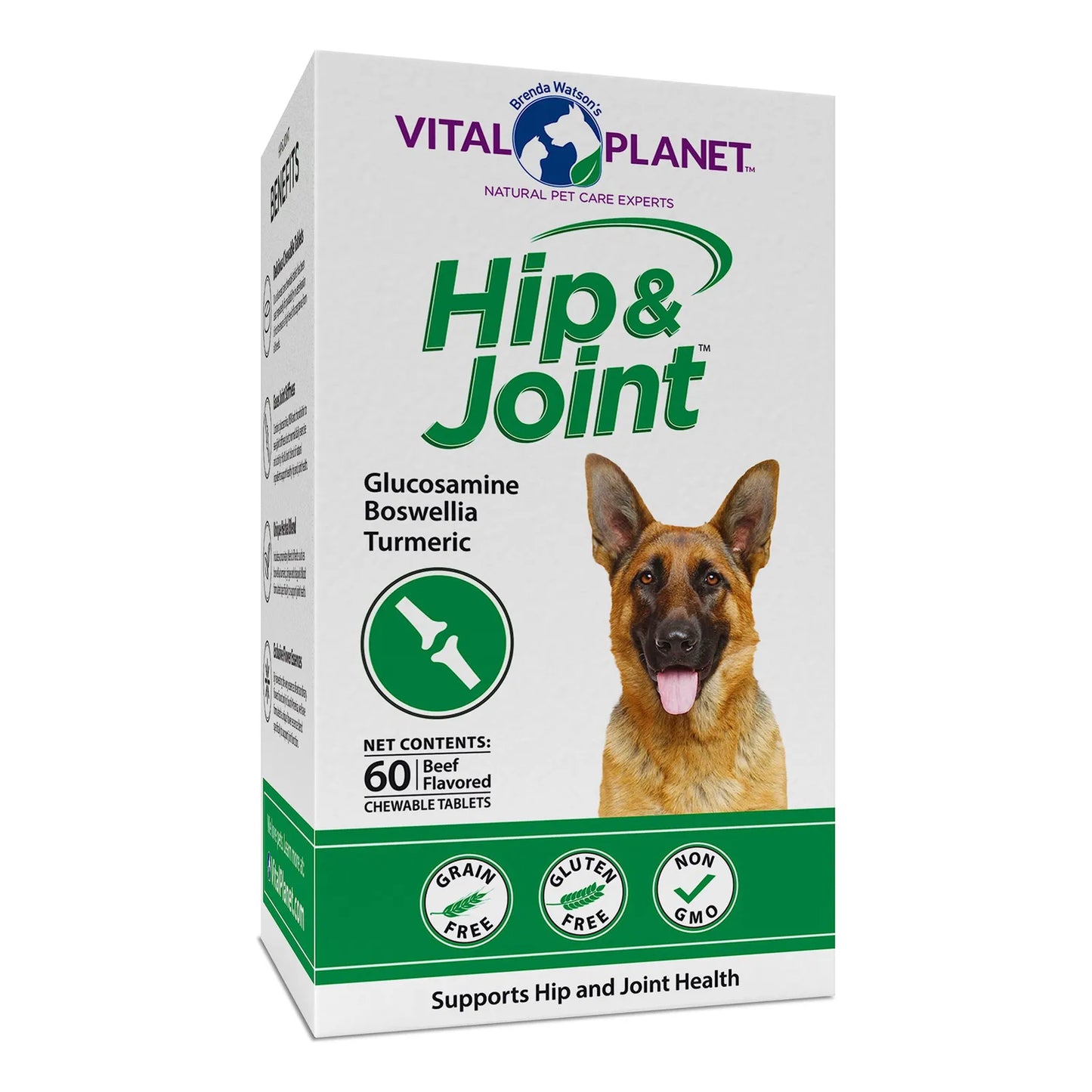Suplemento Natural Para Articulaciones De Perros Con Glucosamina Y MSM 60 Tabletas