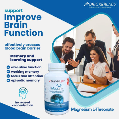 Magtein Magnesium L Threonate Suplemento Memoria Enfoque Salud Cerebral