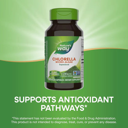 Chlorella Microalgas Superalimento Vegano 100 Capsulas Antioxidante