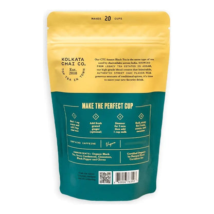 Combo Kolkata Chai Masala Y Rose Chai 40 Tazas Té Premium Especias Natural