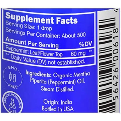 Aceite Esencial De Menta Puro 30ml Grado Alimenticio Para Digestión Y Bienestar