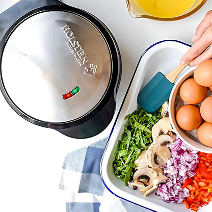 Máquina Para Hacer Tortillas Holstein Housewares 2 En 1 Antiadherente Y Compacta
