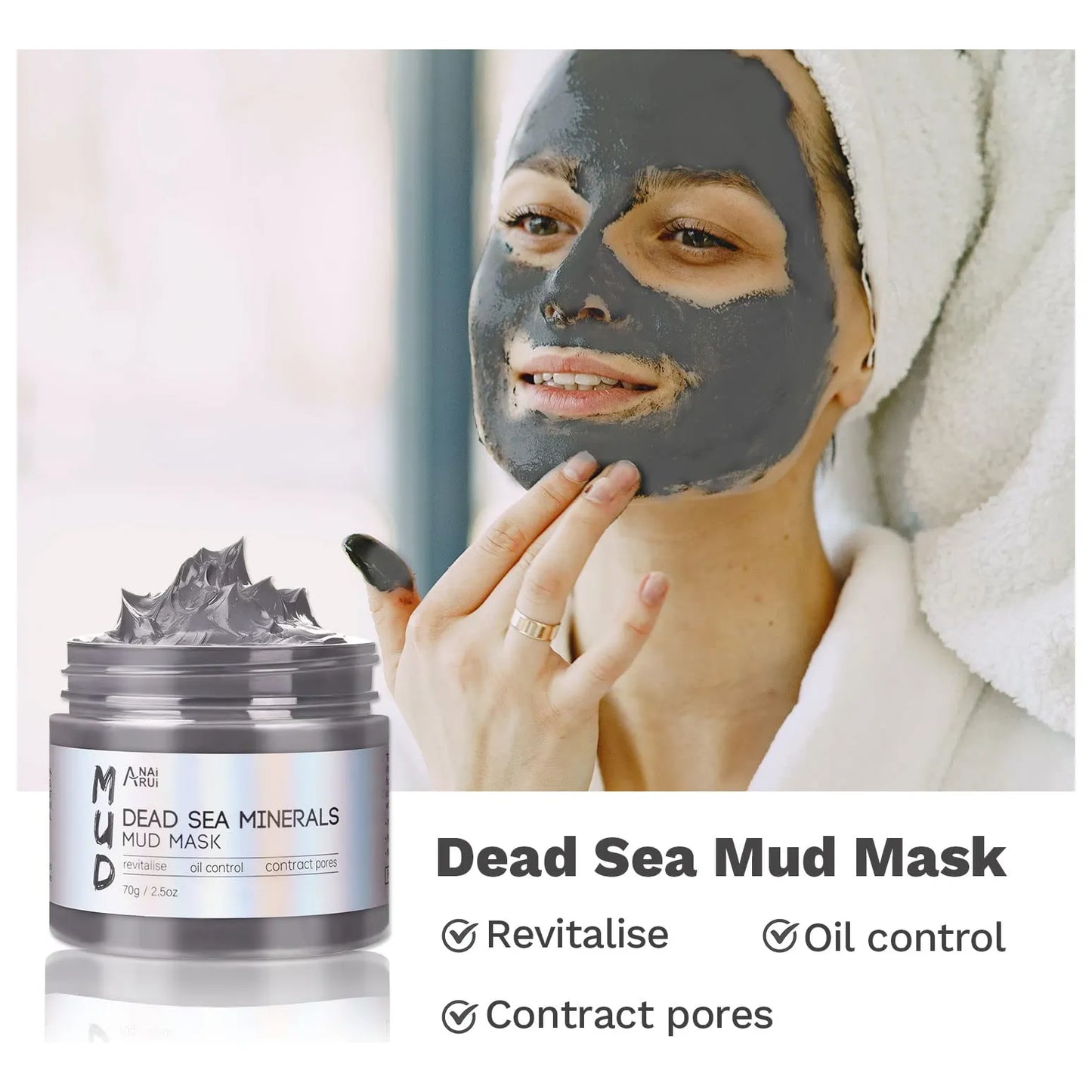 Mascara Arcilla Curcuma, Te Verde Y Minerales Mar Muerto Set