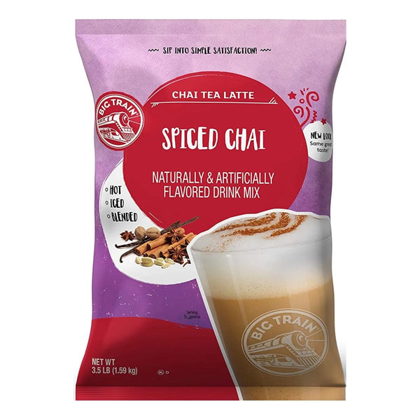 Big Train Spiced Instant Chai Tea Latte Mix 3.5 Lb Mezcla Cremosa De Miel Y Especias