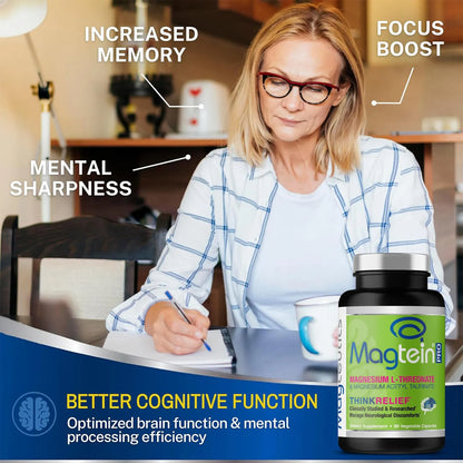 MagteinPRO Suplemento L Treonato Magnesio Memoria Sueño Salud Cerebral