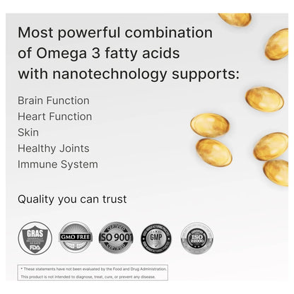 Omega 3 Nanotecnologico Epa Dha Salud Corazon Y Antienvejecimiento 60 Capsulas