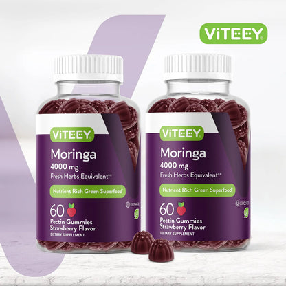 Gomitas Masticables De Moringa 4000 Mg Energia Inmunologico Vegano