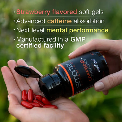 Pildoras De Cafeina 200 Mg Con L Teanina 100 Mg Y Aceite De Coco MCT Energia Y Enfoque 150 Capsulas