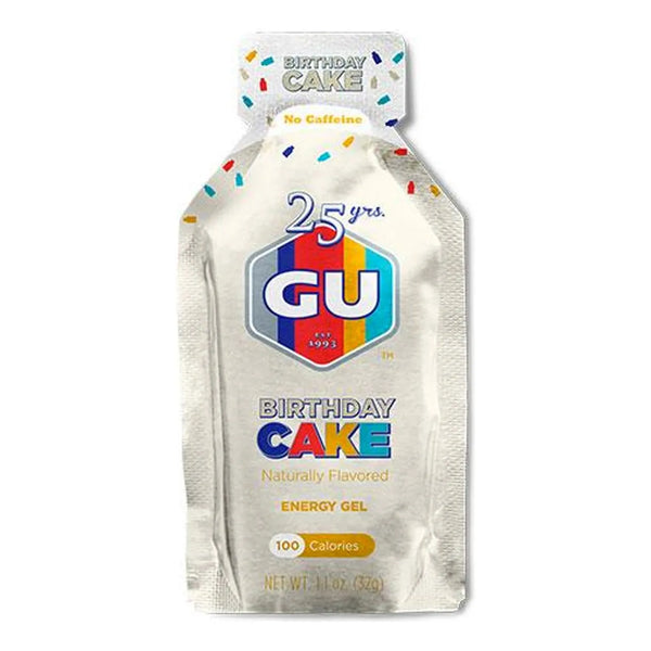 Gel Energético GU Energy Original 24 Und Sabor Pastel Cumpleaños Energía Instantánea