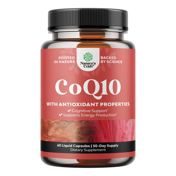 Cápsulas Líquidas Coenzima Q10 200 Mg Alta Absorción Salud Cardíaca Y Energía