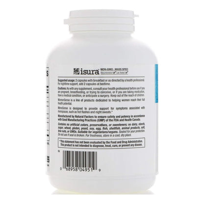 Capsulas Naturales Alivio Menopausia WomenSense MenoSense 180 Unid Vegano Sin OMG