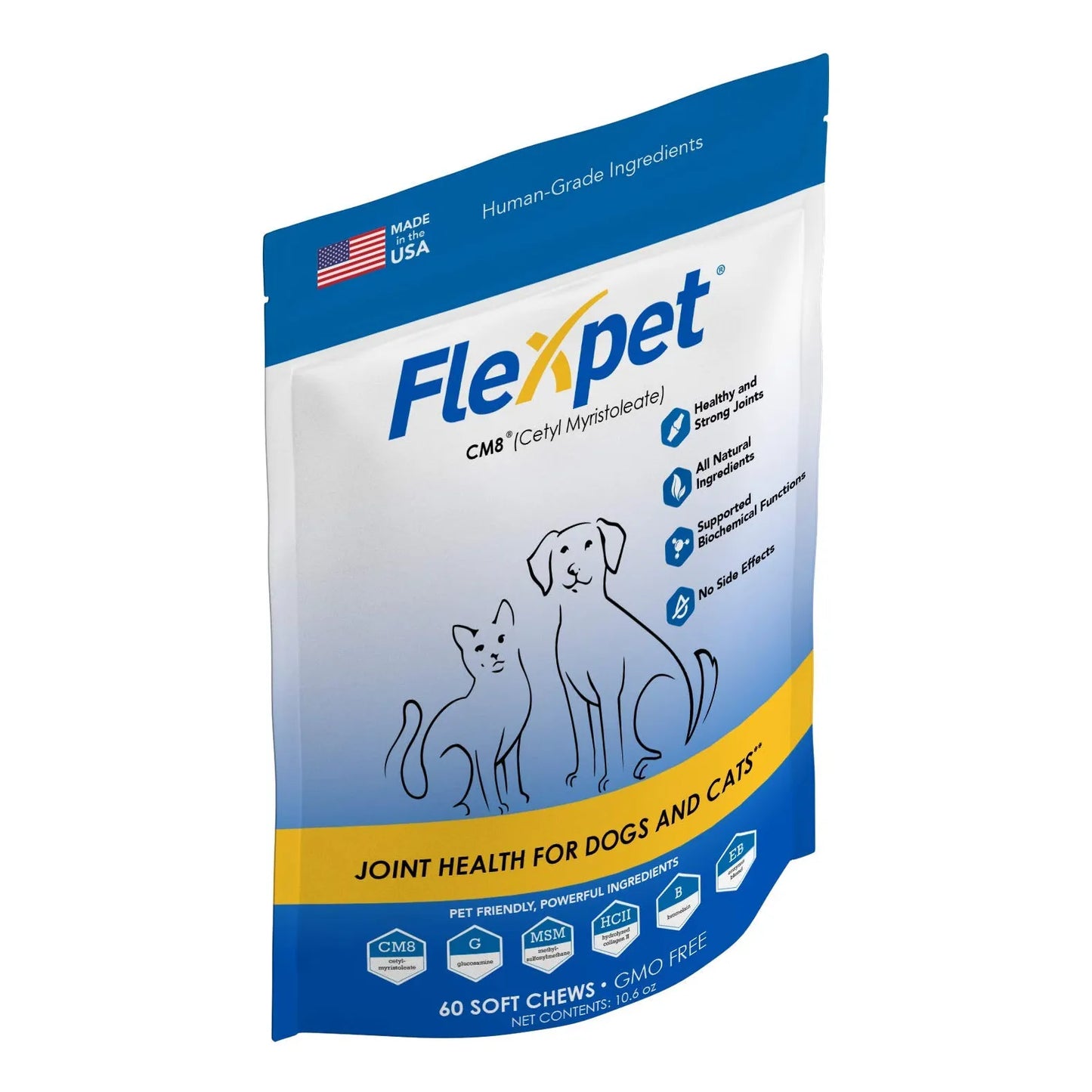 Masticables Suaves Para Perros Con Glucosamina Y Miristoleato CM8 Alivio Articular Natural